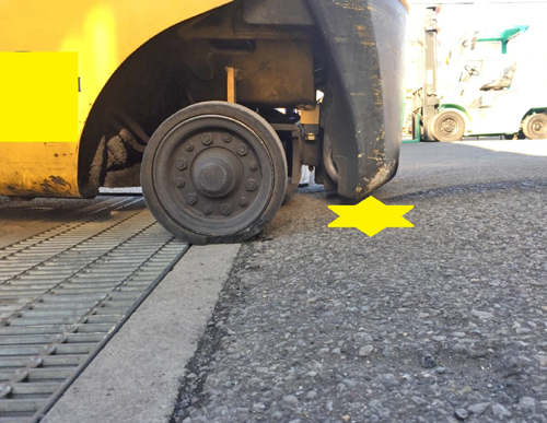 forklift-worn-out-tyre-slope